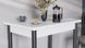 Стол-трансформер кухонный Берта Ferrum-decor 750x1200x900 Белый ДСП Черный металл FRD-105171