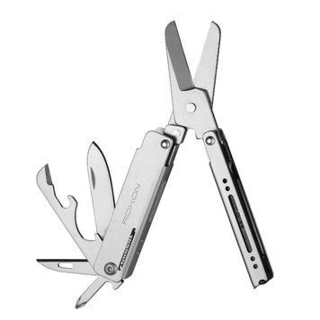 Мини мультитул Roxon M3 серый, 13 функций, мультитул с битами для туризма, карманный инструмент 78.7г