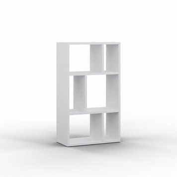Полка приставна Tetris Т-10 Антрацит 518x250x900 мм, модульна система Континент, ДСП Білий