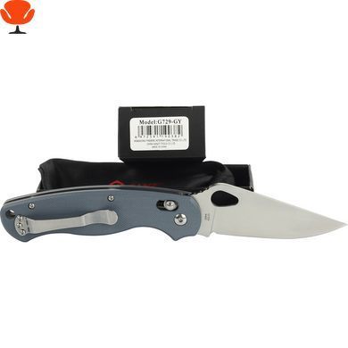 Ніж складаний туристичний Ganzo G729-GY (8.7 см) сталь 440C, G10 сірий