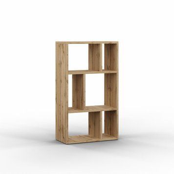 Полка приставна Tetris Т-10 Антрацит 518x250x900 мм, модульна система Континент, ДСП Дуб Аппалачі