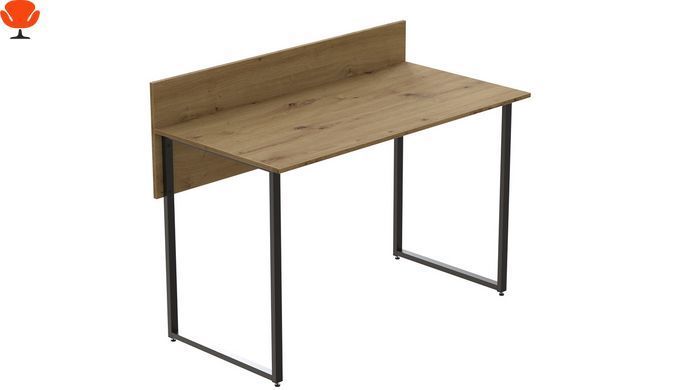 Компьютерный стол Ferrum-decor Скай 76x100x60 см, черный ДСП Дуб Артизан 32мм (FRD-106993) - рабочий стол для дома и офиса