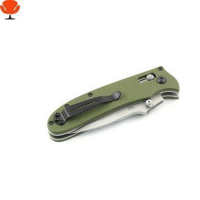 Нож складной туристический Ganzo G704 (8.6 см) сталь 440C, рукоять G10 зеленая, Axis Lock