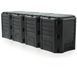 Модульний компостер Prosperplast Module Compogreen 1600л, пластиковий, 4 секції, чорний
