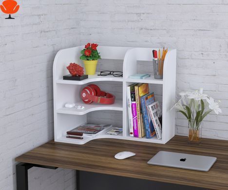 Надставка для стола Loft Design NS-10 Белая, Органайзер для рабочего места, Полка для документов и книг