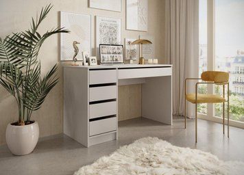 Стол туалетный письменный Perfect Home Ада/Ada 5S/120 с 5 ящиками Кашемир (PFH-091309)