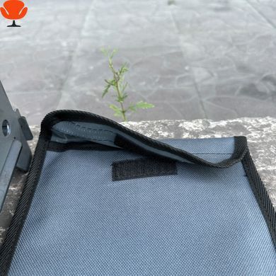 Чехол Mzavod для щепочницы большой, серый, 240х190 мм, плотность 390, с клапаном на липучке