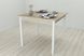 Кухонный стол Ferrum-decor Агата 75x80x80 см, белый ДСП Сонома, обеденный для дома и кухни (FRD-106249)