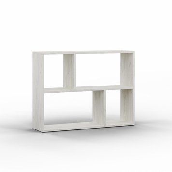 Полка приставна Tetris Т-9 Антрацит, модульна система для дитячої, ДСП 934/250/700 Дуб Крафт Білий