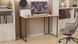 Комп'ютерний стіл Ferrum-decor Ханна 100x76x70 см чорний ДСП Дуб Артизан 32мм FRD-106235