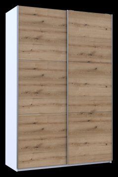 Шафа-купе двохдверна Doros G-Caiser 160х60х240 см Білий/Дуб евок (DRS-011022)