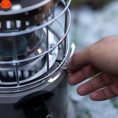 Газовая горелка-обогреватель Naturehike CNH22CJ014 бежевая, 2.7 кВт, электронное зажигание, нержавеющая сталь