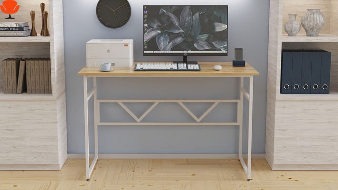 Комп'ютерний стіл Ferrum-decor Райан 100х60 см, білий ДСП Дуб Артизан 16мм (FRD-107061)