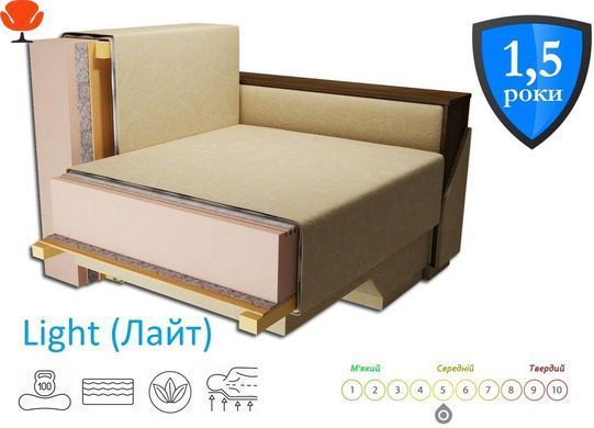 Диван ортопедический поворотный Мекко Mercury 3000*2150 Lux II кат. Allure Premium Ocean (MEK-161093)