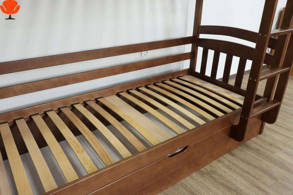 Двоярусне ліжко Том і Джері 90&times;200 з підйомним механізмом з буку