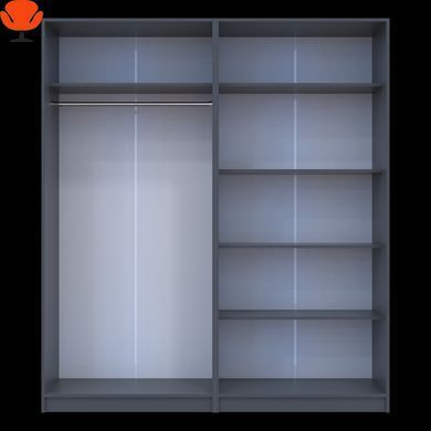 Комплект Doros Промо с полками Графит 2+2 ДСП 180х48х204 (44900289)