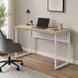 Стол письменный Ferrum-decor Майк 75x100x60 см ДСП Дуб Кремона Торро 32 мм Белый металл (FRD-108337)