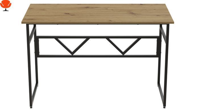 Компьютерный стол Ferrum-decor Райан 100x75 см, черный ДСП Дуб Артизан 32мм (FRD-107071)