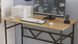 Компьютерный стол Ferrum-decor Райан 100x75 см, черный ДСП Дуб Артизан 32мм (FRD-107071)