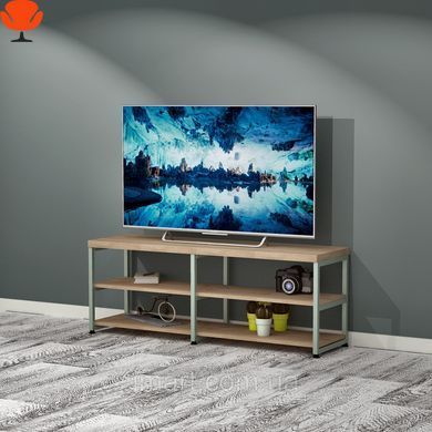 Тумба під телевізор лофт ТВЛ-2. Тумбочка для ТВ техніки loft-полиця підставка. Меблі у вітальню