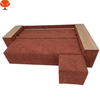 Угловой ортопедический диван Мекко Cube Comfort 2650x1600 Lux Terracotta (MEK-161760) - стильный бестселлер для дома
