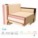 Угловой ортопедический диван Мекко Cube Comfort 2650x1600 Lux Terracotta (MEK-161760) - стильный бестселлер для дома
