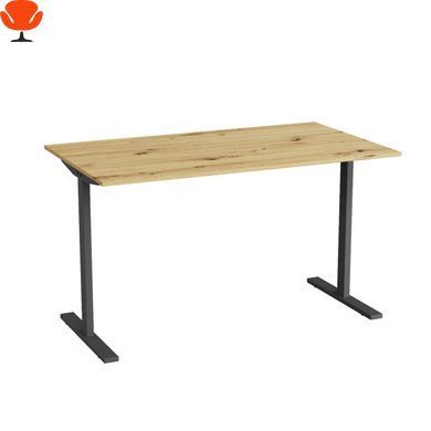 Письменный стол Ferrum-decor Space 1000x600 мм, Дуб Артизан / Черный металл, ДСП 16 мм, FRD-107831