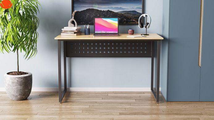 Компьютерный стол Ferrum-decor Майк 140x75x70 см, черный ДСП Дуб Артизан (FRD-107131)