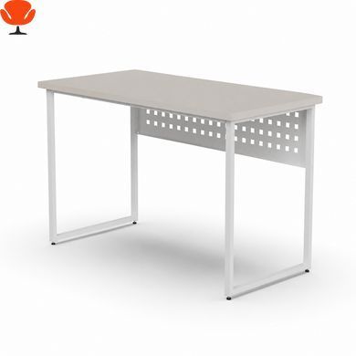 Стіл письмовий Майк Ferrum-decor 75x100x60 см Білий ДСП Кашемир 32 мм (FRD-108301) | Робочий стіл з металевим каркасом